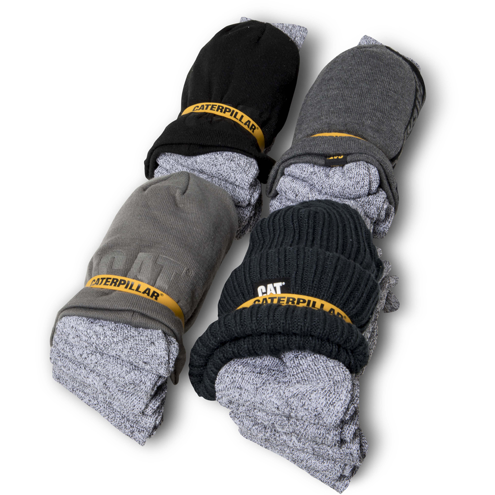 Caterpillar Men's Beanie Bundle Socks Black/grey CAT-95407